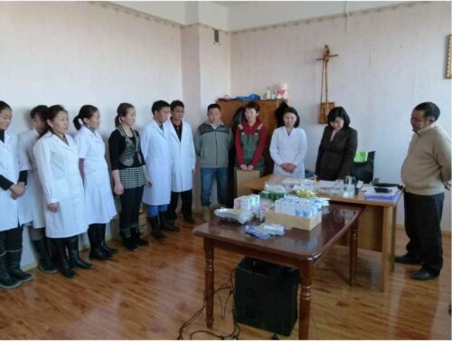 Contributions to Biger Soum Hospital in Gobi-Altai Aimag