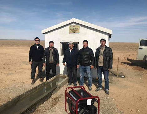 Water well drilled in Baatsagaan Soum of Bayankhongor Aimag