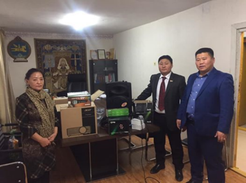 Contributions to Cultural Center in Baatsagaan Soum of Bayankhongor Aimag