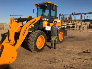 Donation of loader to Guchin-Us Soum of Uvurkhangai Aimag