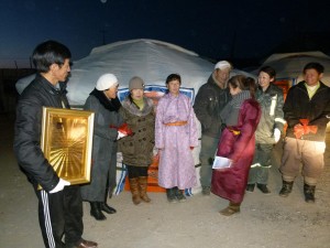 Provision of gers to 5 underprivileged families in Bayantsagaan Soum of Bayankhongor Aimag